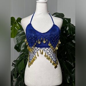 NF one size fits most belly dancer top